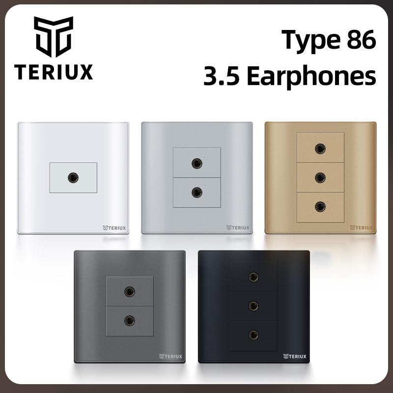 3,5 fones de parede de fones de ouvido