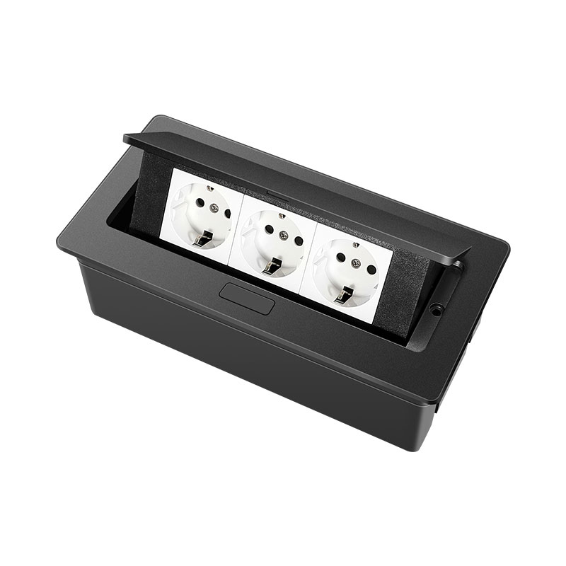 Soquete de mesa preto